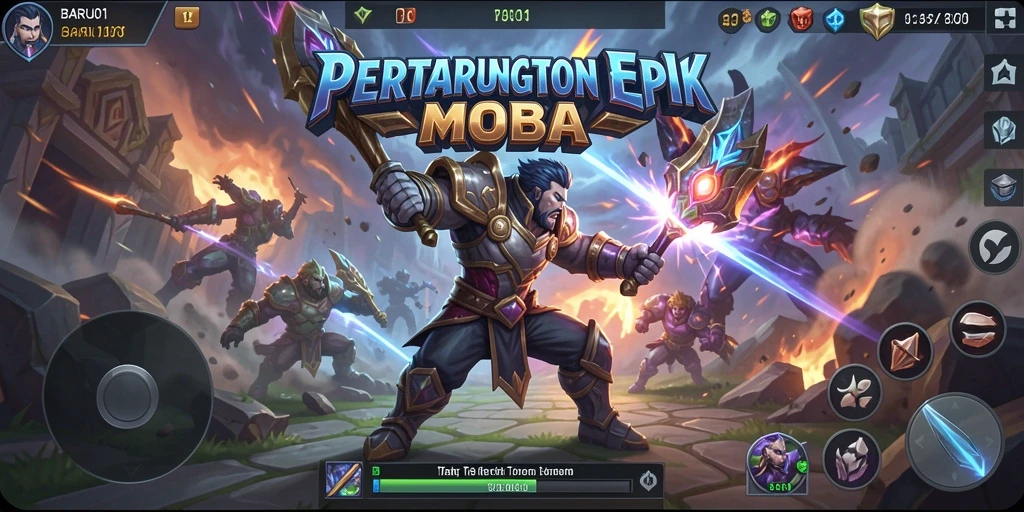 Tampilan gameplay seru dan kompetitif dari BARU01.
