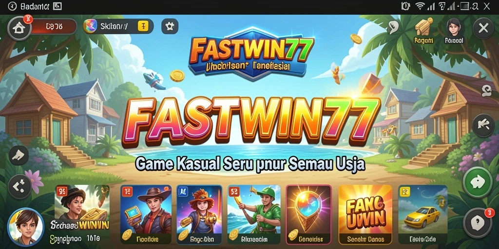 Screenshot utama FASTWIN77 yang menunjukkan keseruan gameplay Casual.