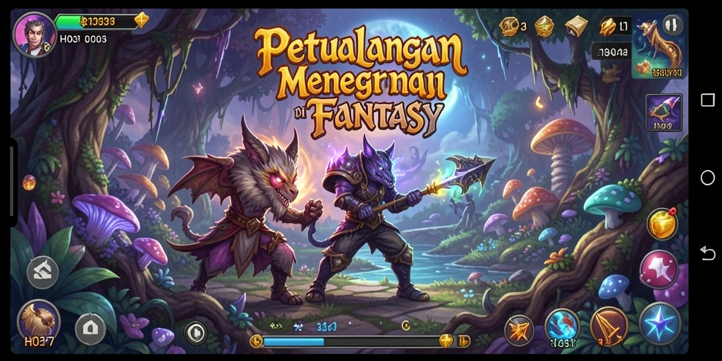 Gameplay seru H03 dengan pemandangan fantastis dan karakter petualangan.