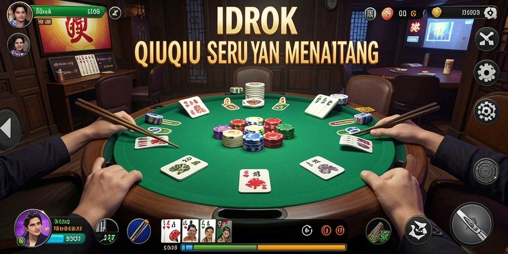 Screenshot gameplay menampilkan saat intens bermain QiuQiu di IDROK.