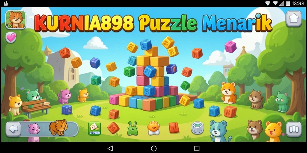 Tampilan menarik dari gameplay KURNIA898 saat menyelesaikan puzzle.