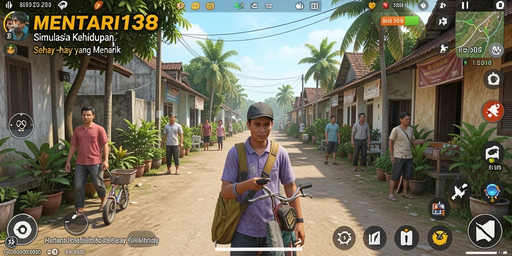 Tampilan gameplay menarik MENTARI138 dengan karakter dan lingkungan yang hidup.