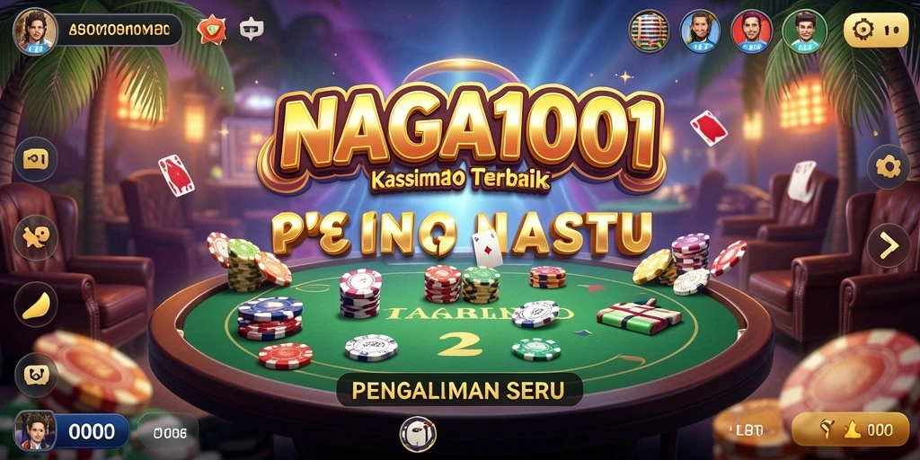 Screenshot NAGA1001 menampilkan keseruan bermain permainan kasino.