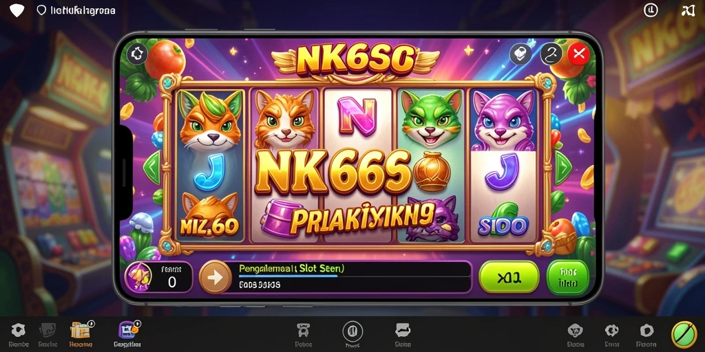 Screenshot gameplay NK666 yang menampilkan suasana permainan slot yang mengasyikkan.