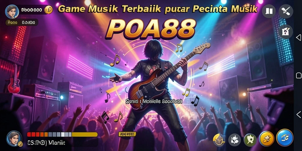 Tampilan gameplay POA88 yang menarik dengan musik dinamis.