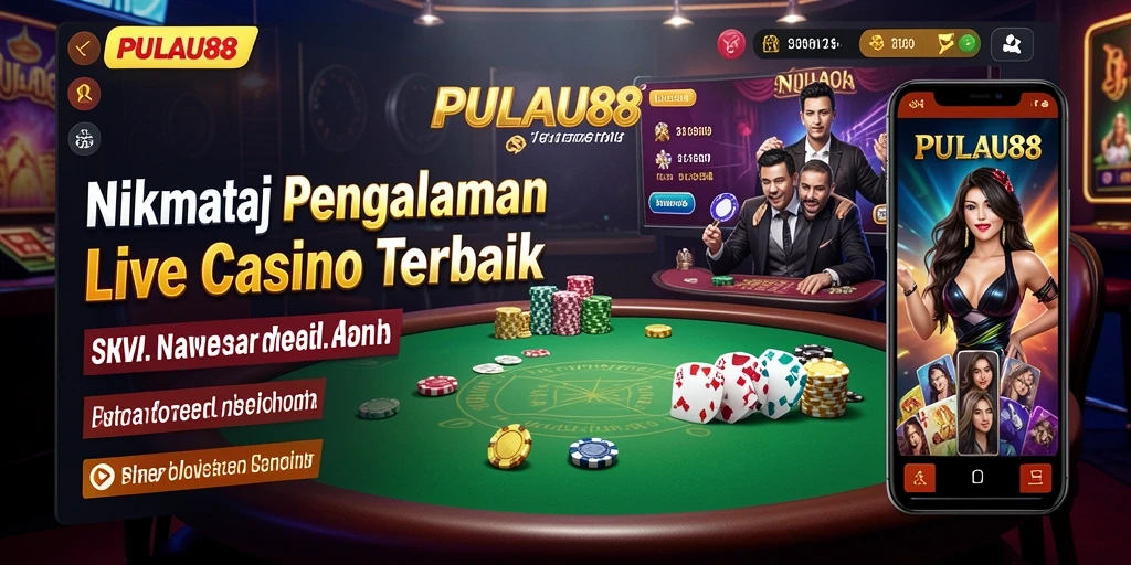 Gameplay menarik dalam aplikasi Live Casino PULAU88 dengan dealer langsung.