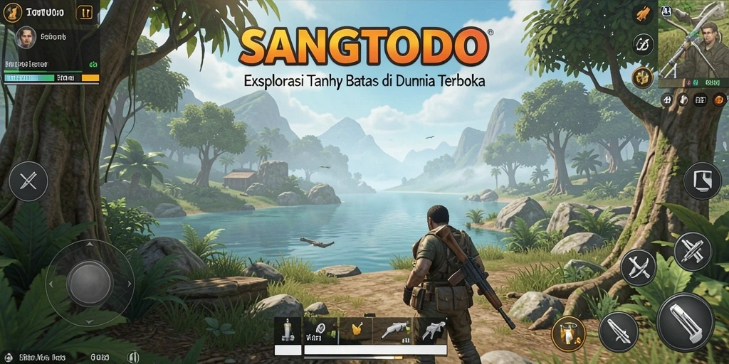Tangkapan layar gameplay SANGTOTO yang menunjukkan eksplorasi dunia terbuka.