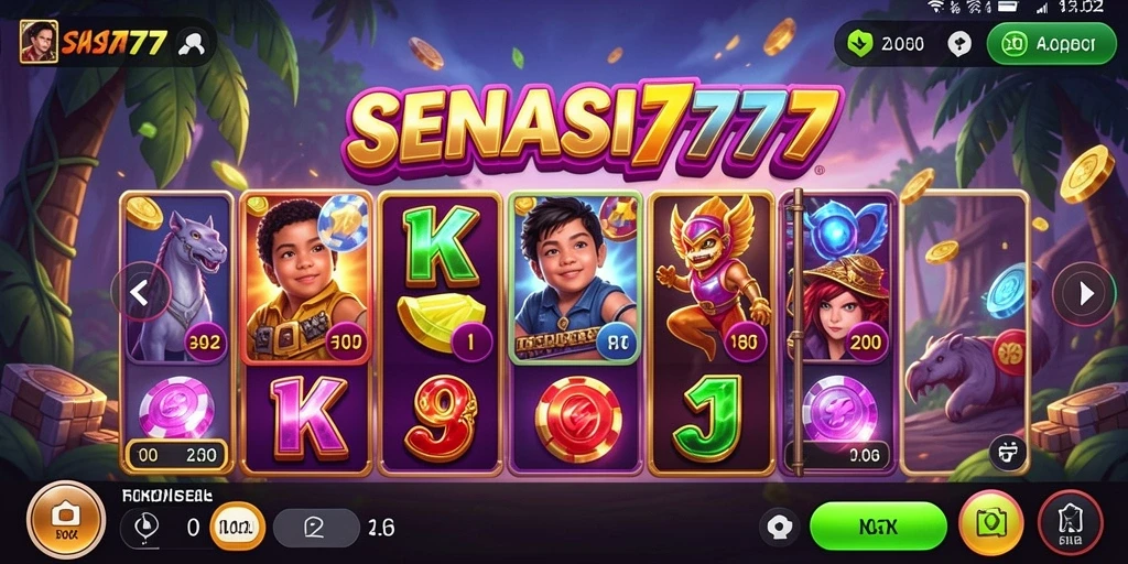 Tampilan gameplay SENSASI777 yang mengasyikkan dan menarik.