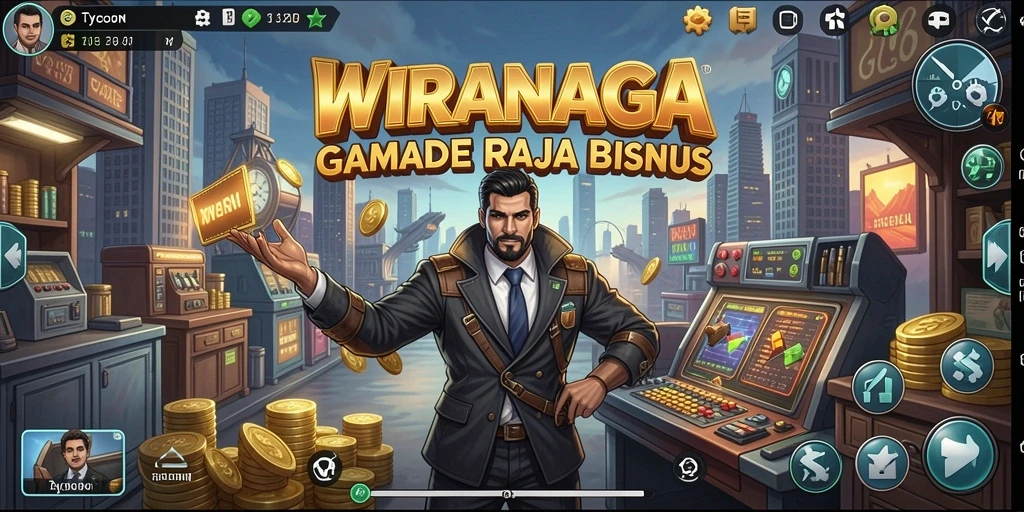 Tampilan gameplay yang mendebarkan dan penuh strategi di WIRANAGA.