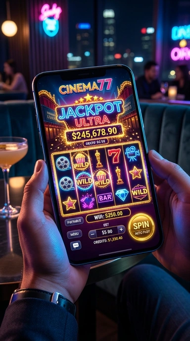 Screenshot proses pengunduhan aplikasi di cinema77.